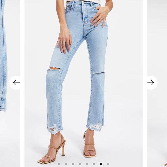 Good American Good Curve Straight Jeans - Picture 2 of 4